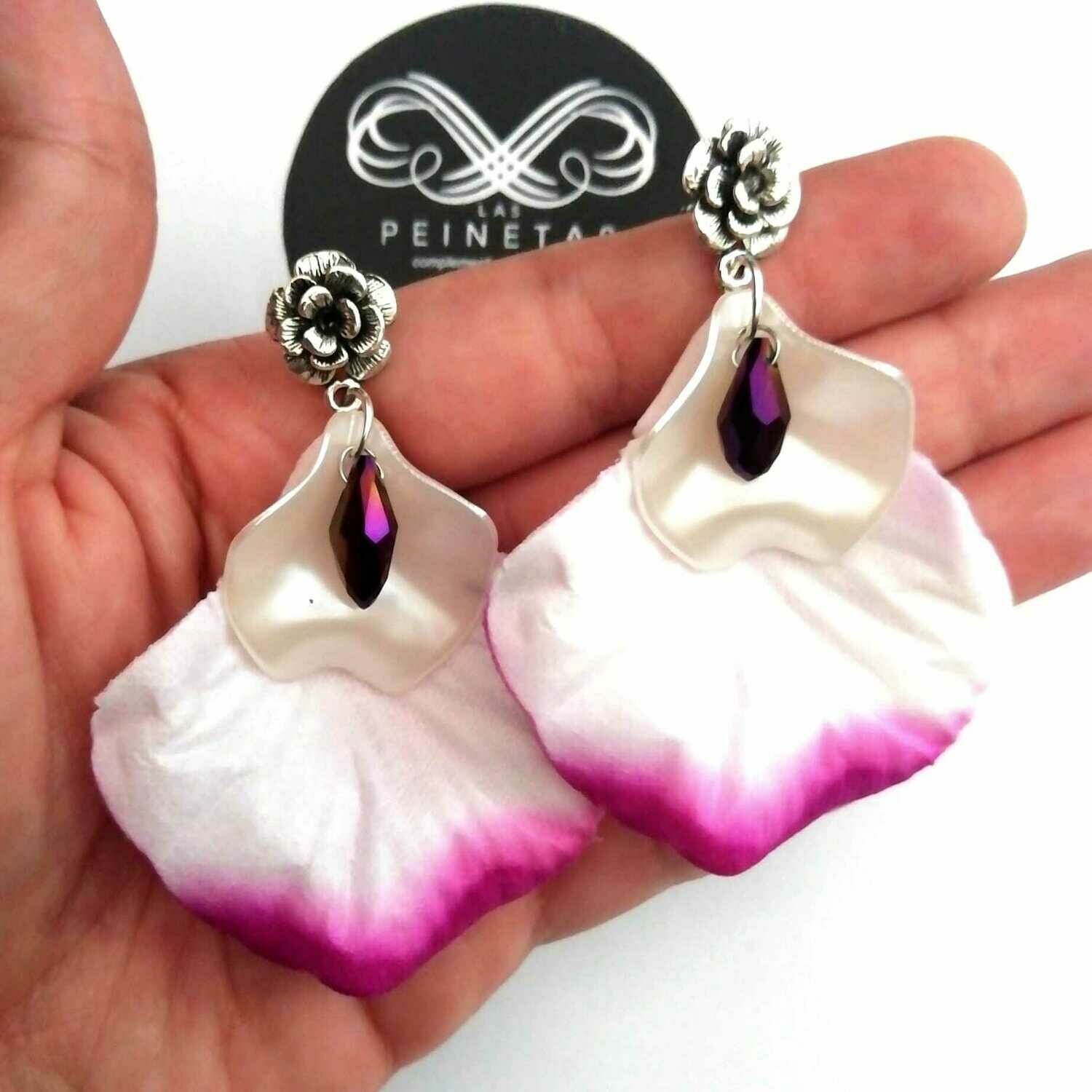 Pendientes pétalos