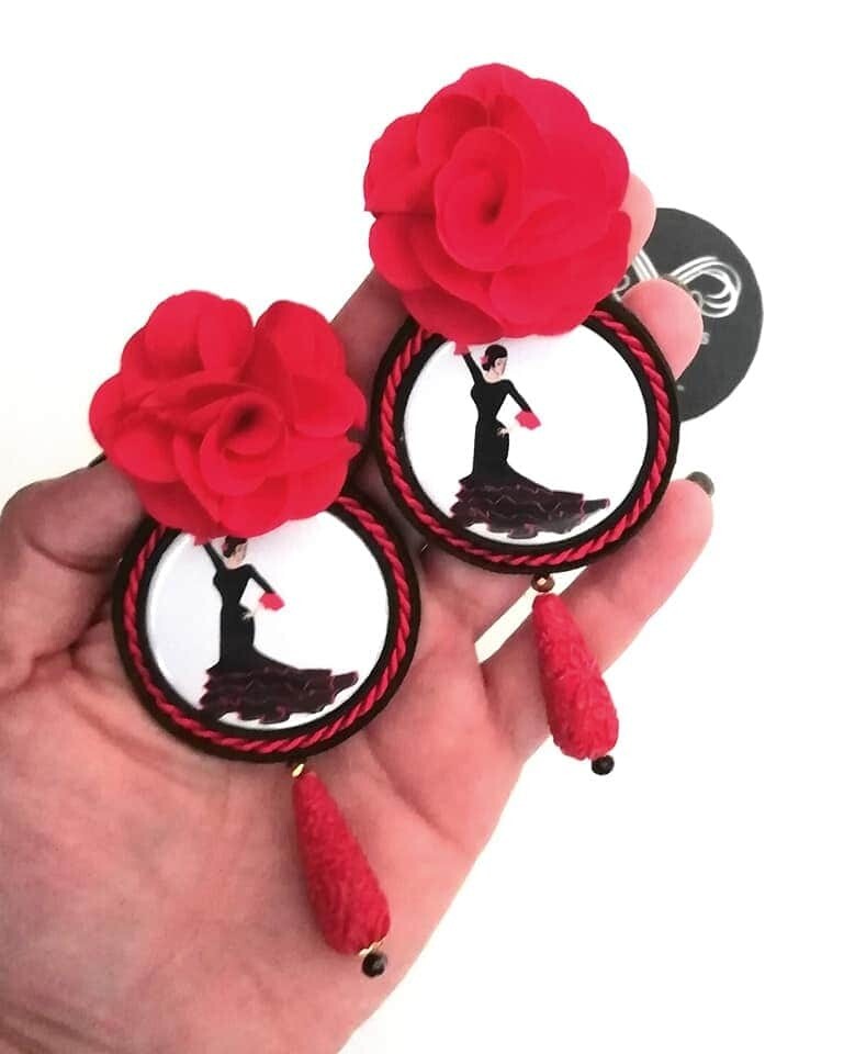 Pendientes flamenca