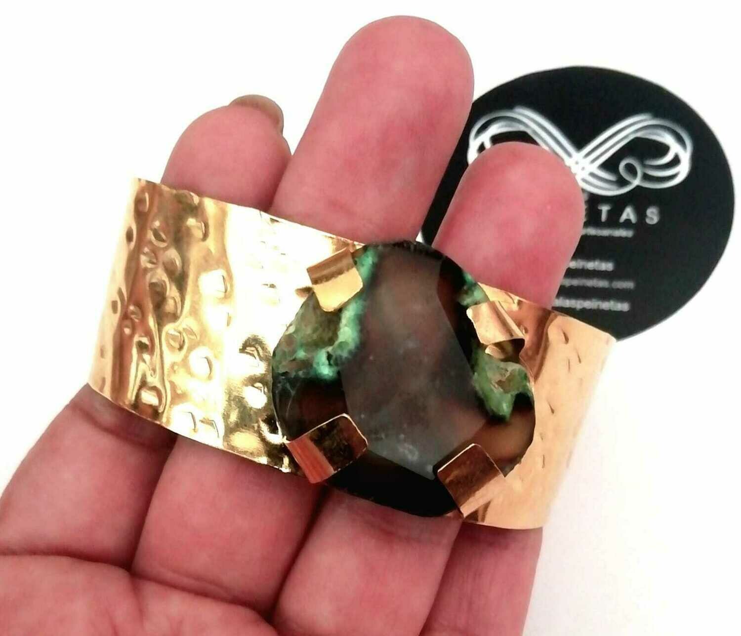 Brazalete ágata verde