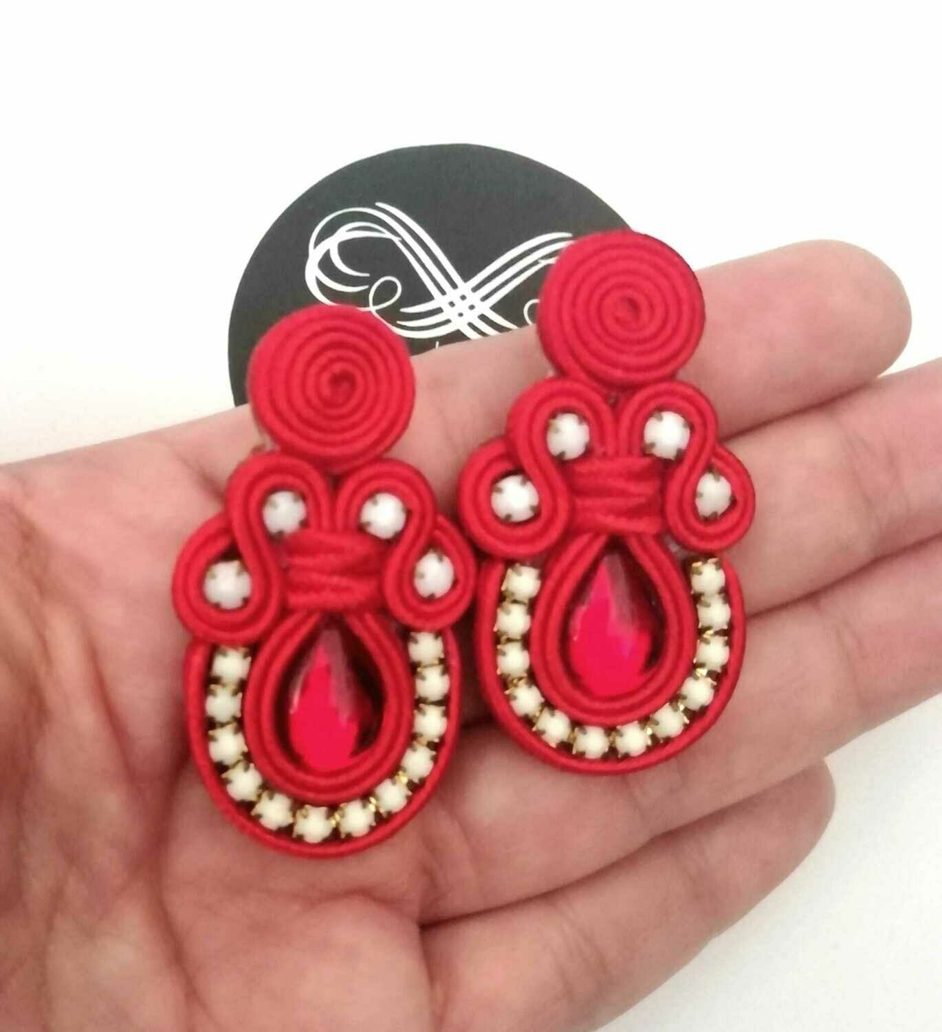 Pendientes rojo