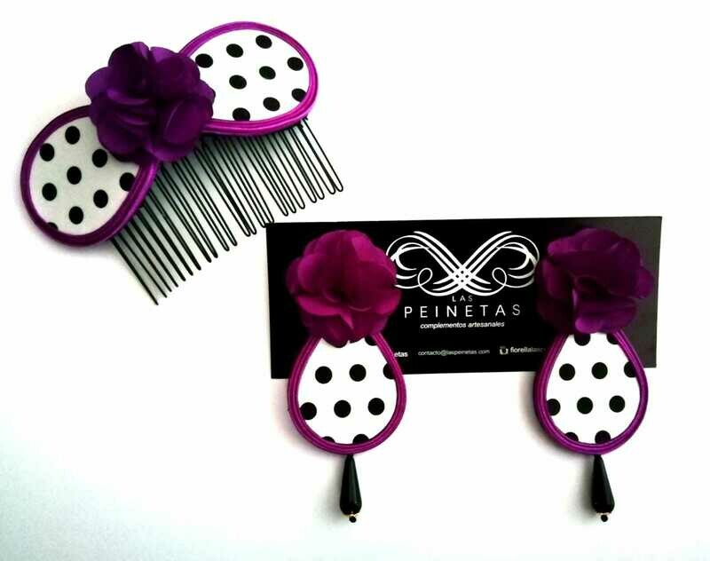 Conjunto lunares y buganvilla