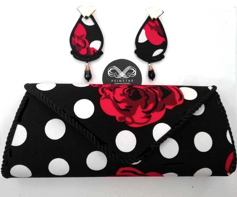 Conjunto lunares y flor