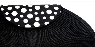 Bolso lunares rafia