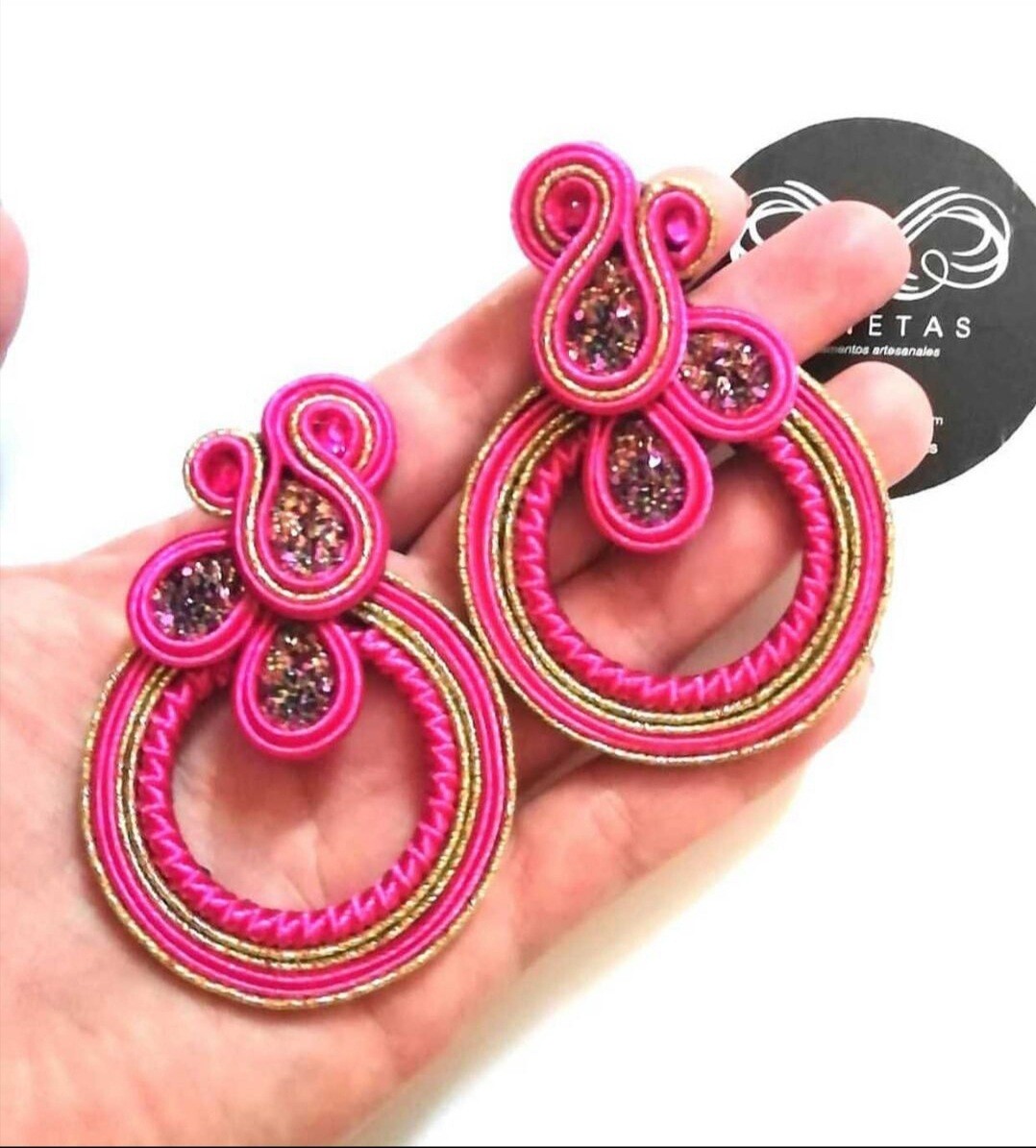 Pendientes artesanales Soutache