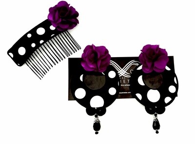 Conjunto lunares y buganvilla