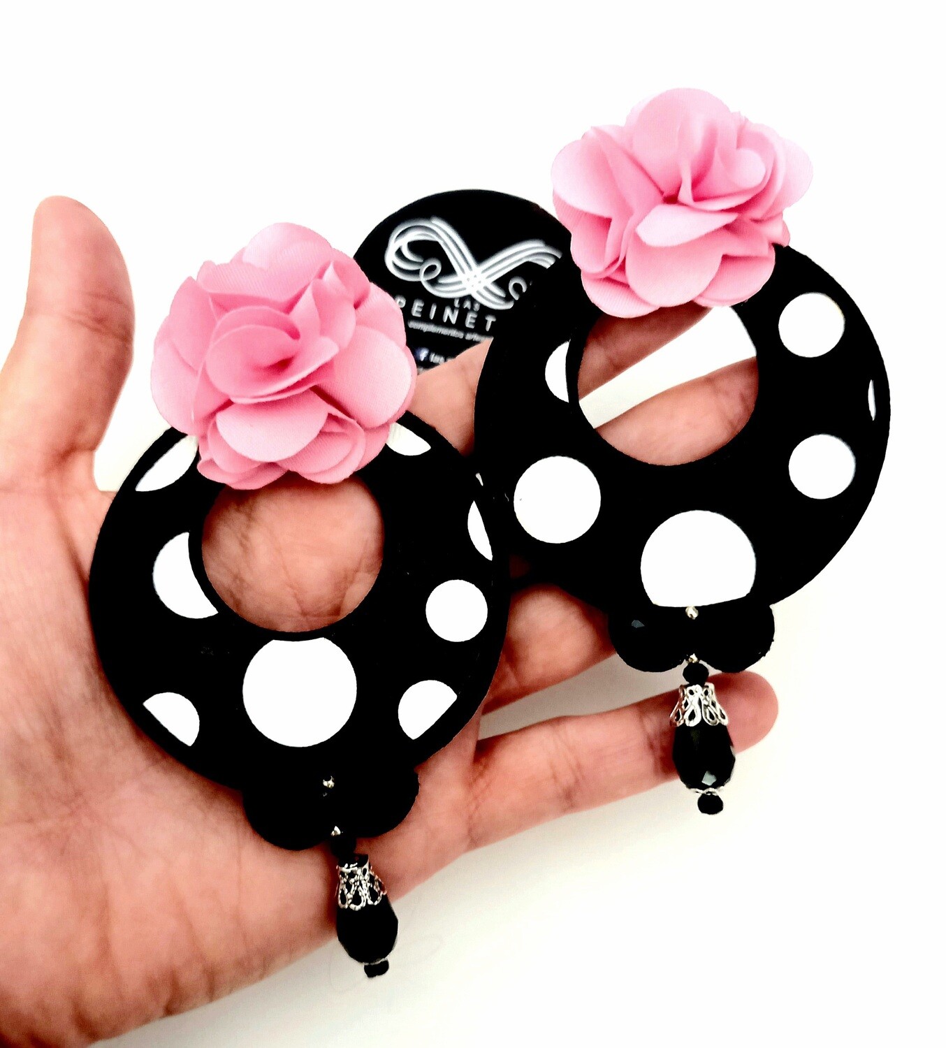 Aros lunares y rosa