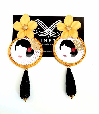 Pendientes flamenca