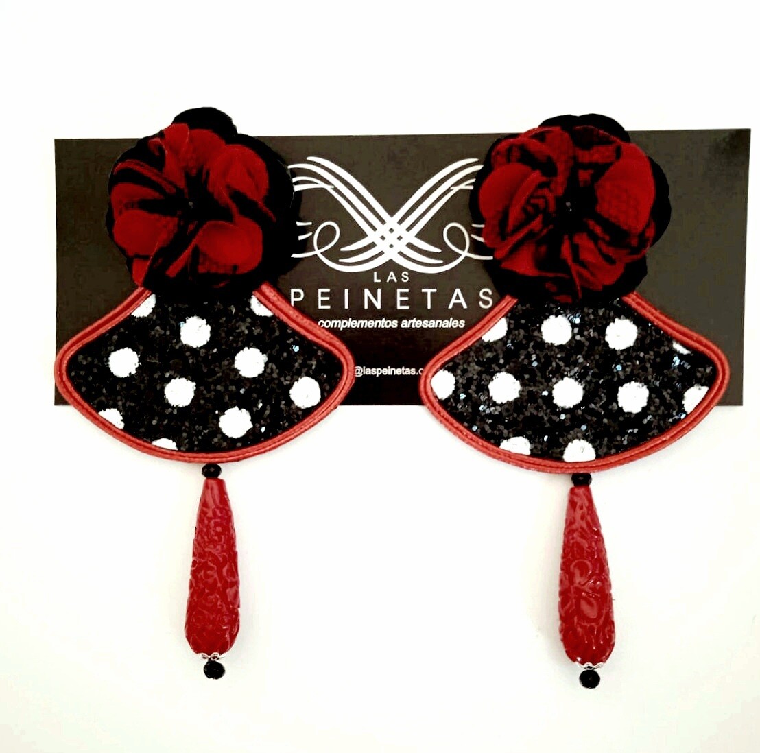 Pendientes lunares brillo