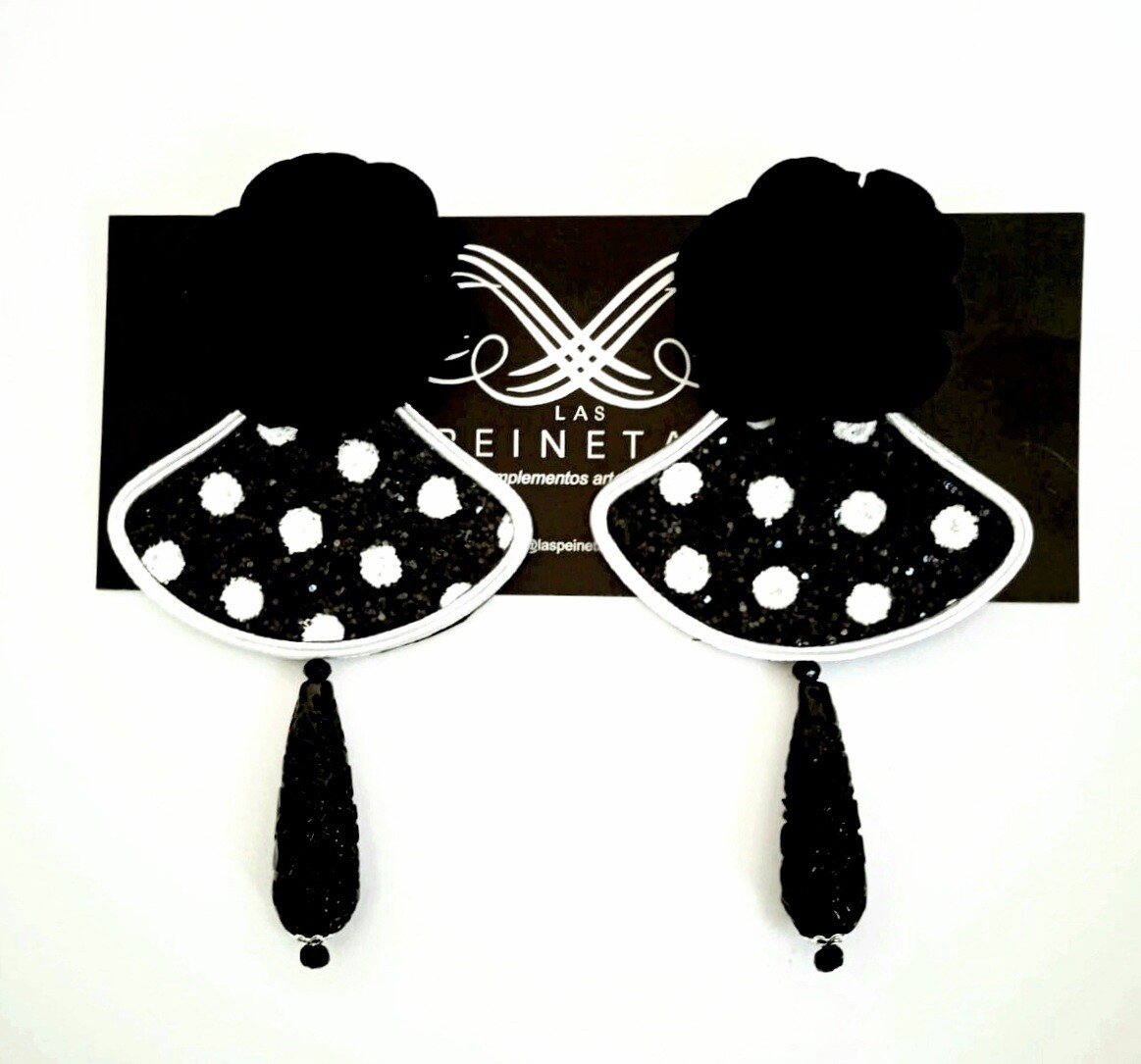 Pendientes lunares brillo