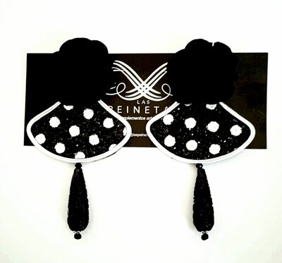 Pendientes lunares brillo