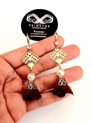 Pendientes abanicos