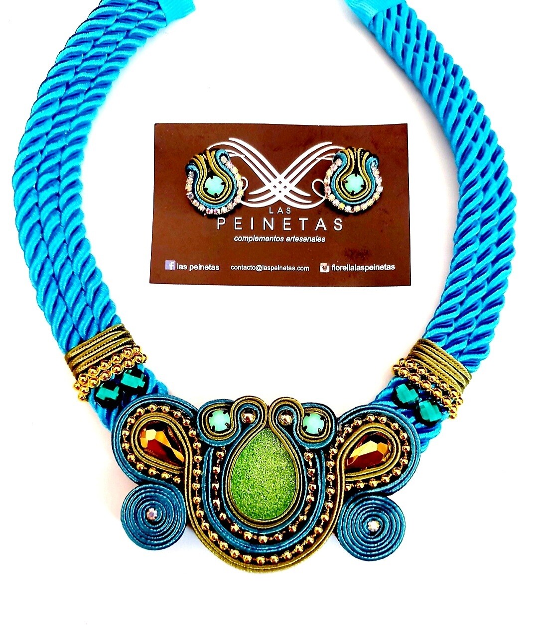 Conjunto turquesa y verde