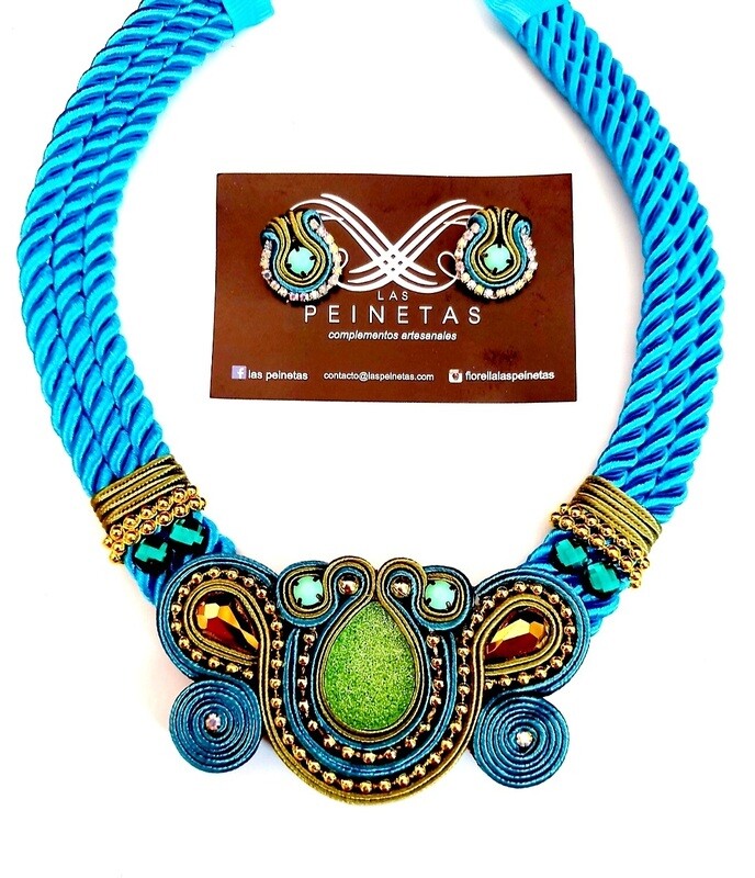 Conjunto turquesa y verde