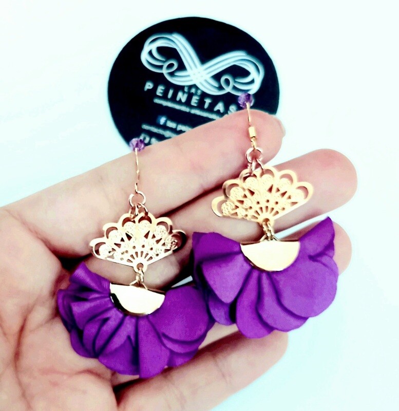 Pendientes abanicos y volantes