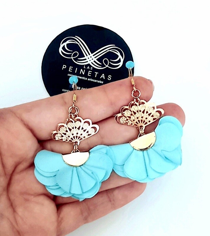 Pendientes abanicos y volantes