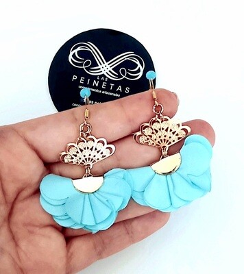 Pendientes abanicos y volantes