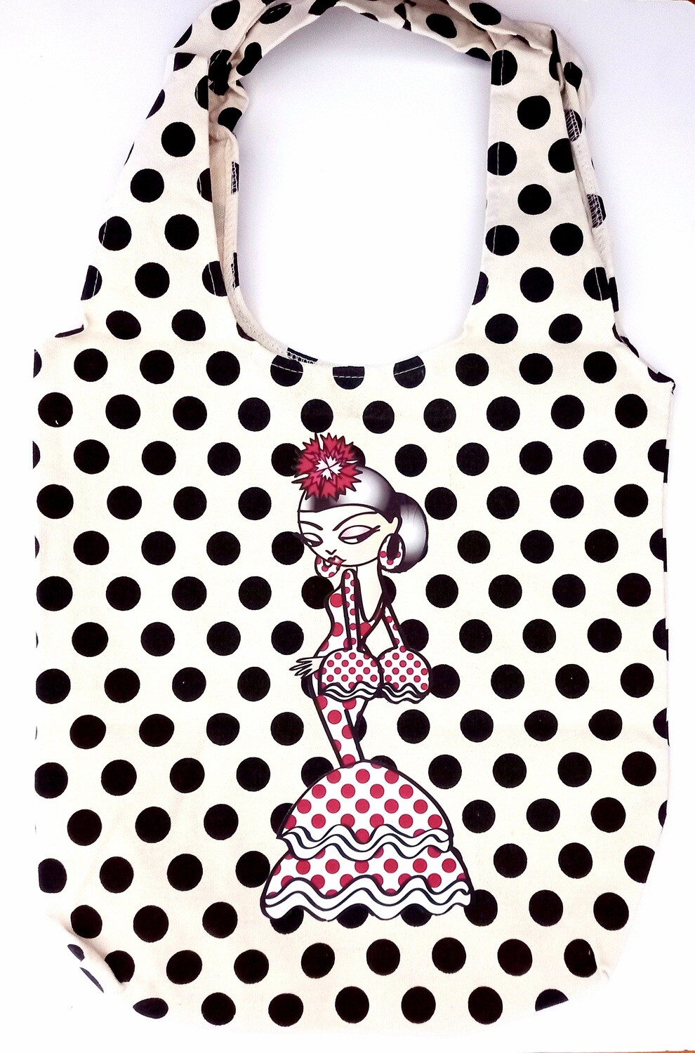 Bolso lona flamenco