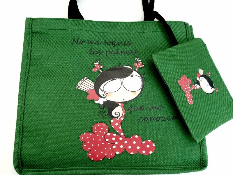 Bolso lino y monedero