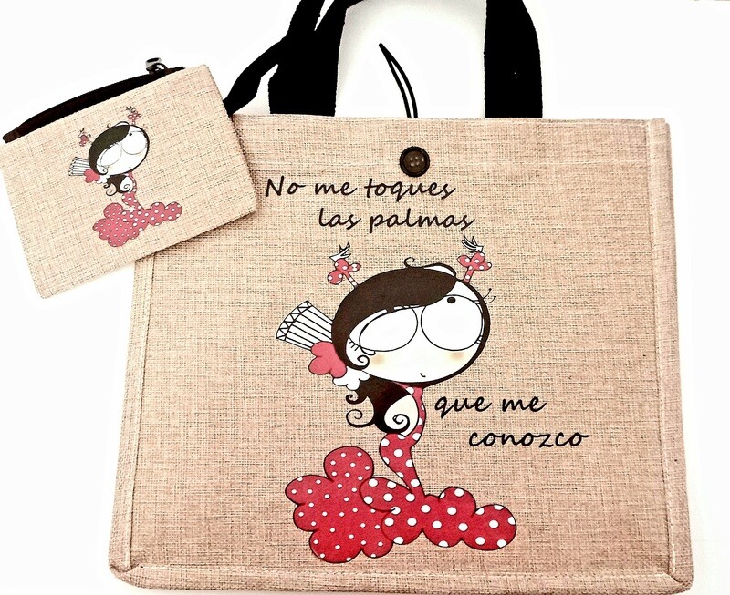 Bolso lino y monedero