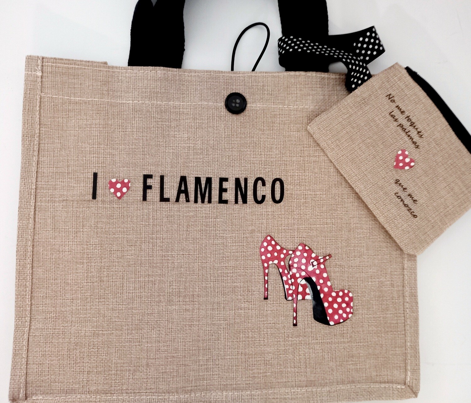 Bolso lino y monedero
