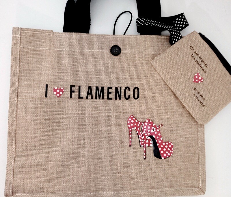 Bolso lino y monedero