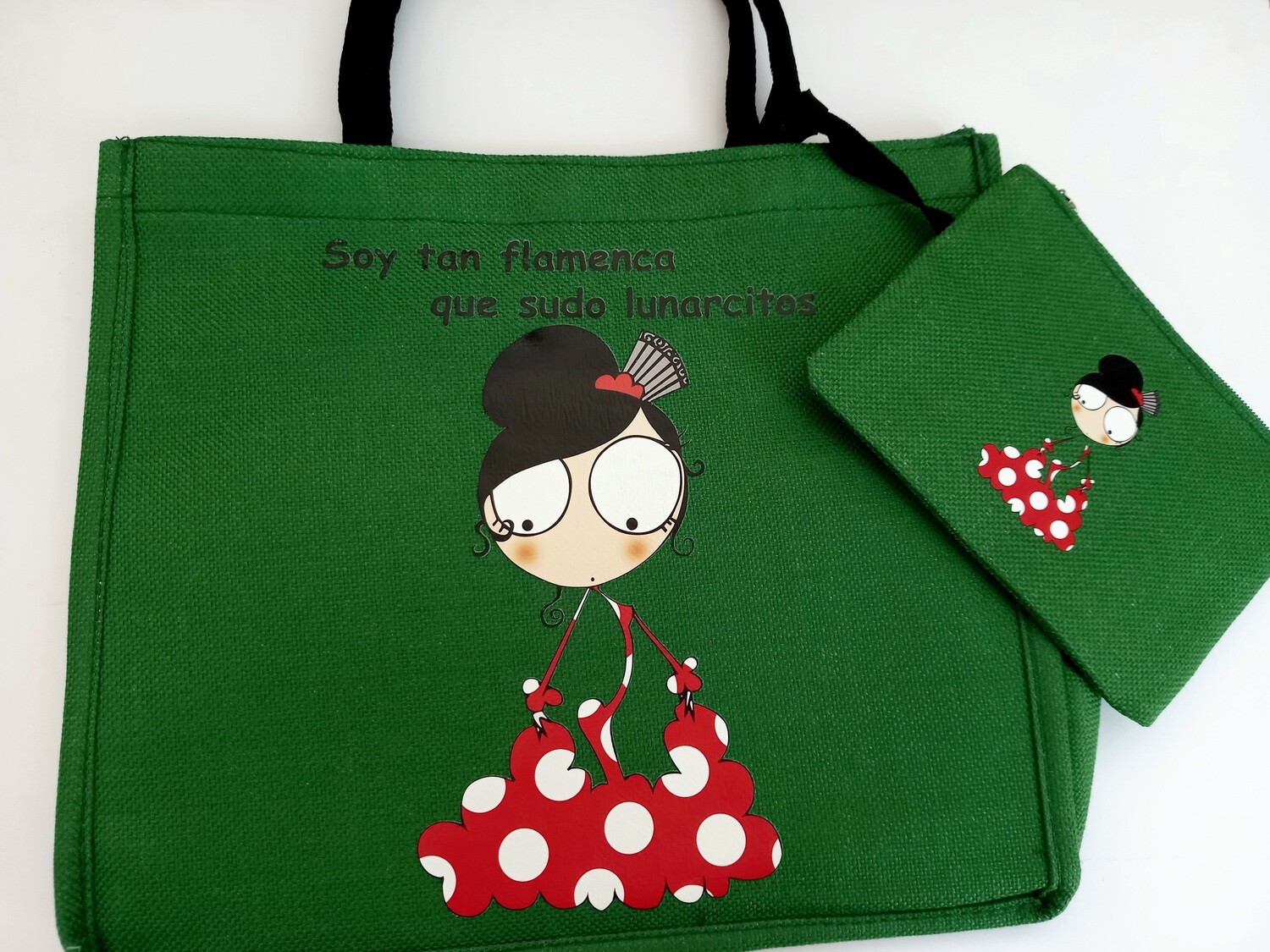 Bolso lino y monedero