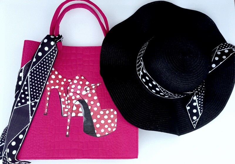 Conjunto bolso y sombrero