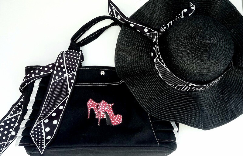 Conjunto Bolso de lona y sombrero