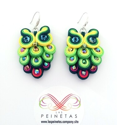 Pendientes artesanales búho