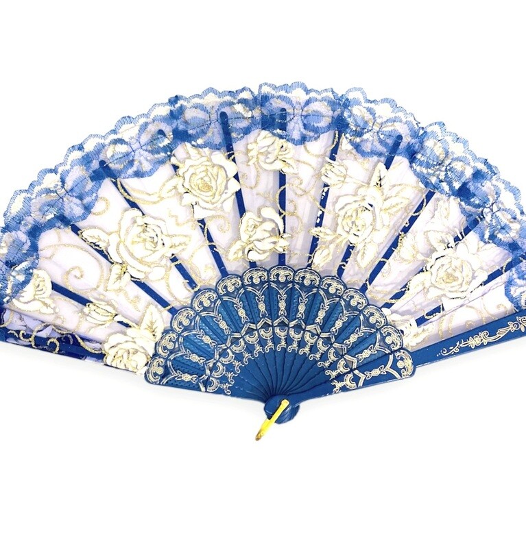Abanico azul