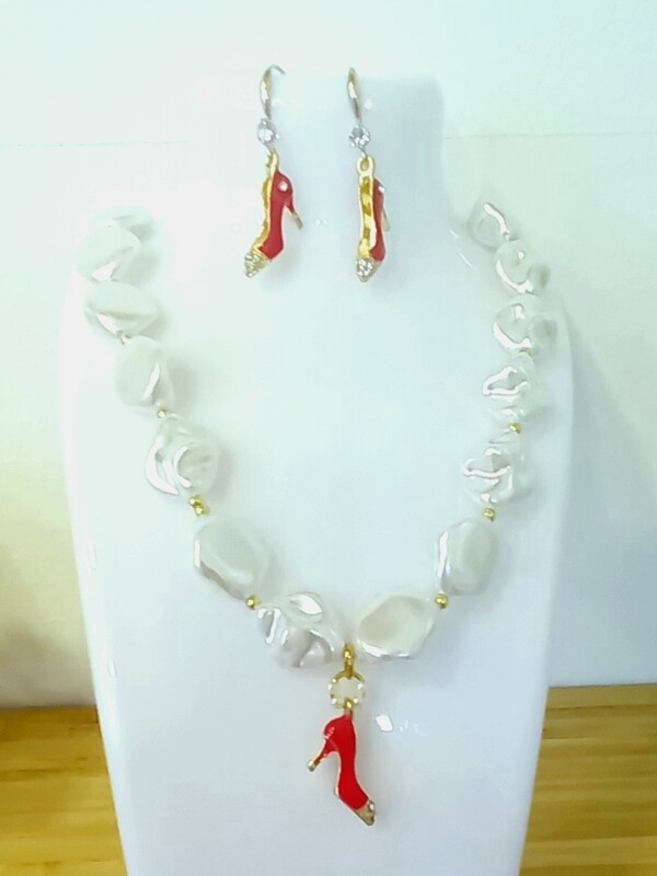 Conjunto artesanal tacones