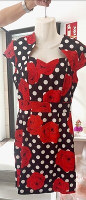 Vestido de flores y lunares 