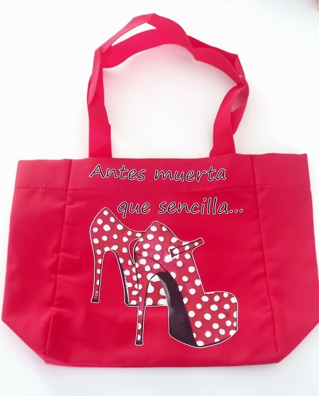 Bolsa de compra roja