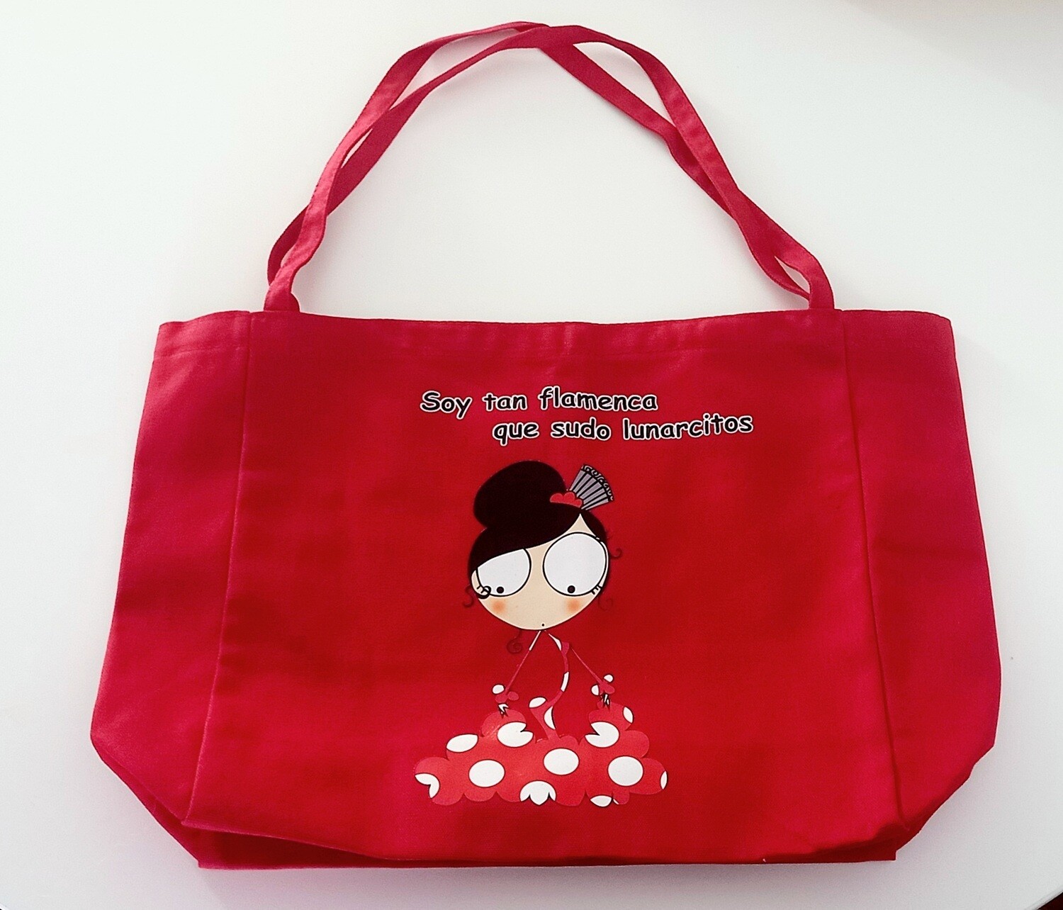 Bolsa de lona roja