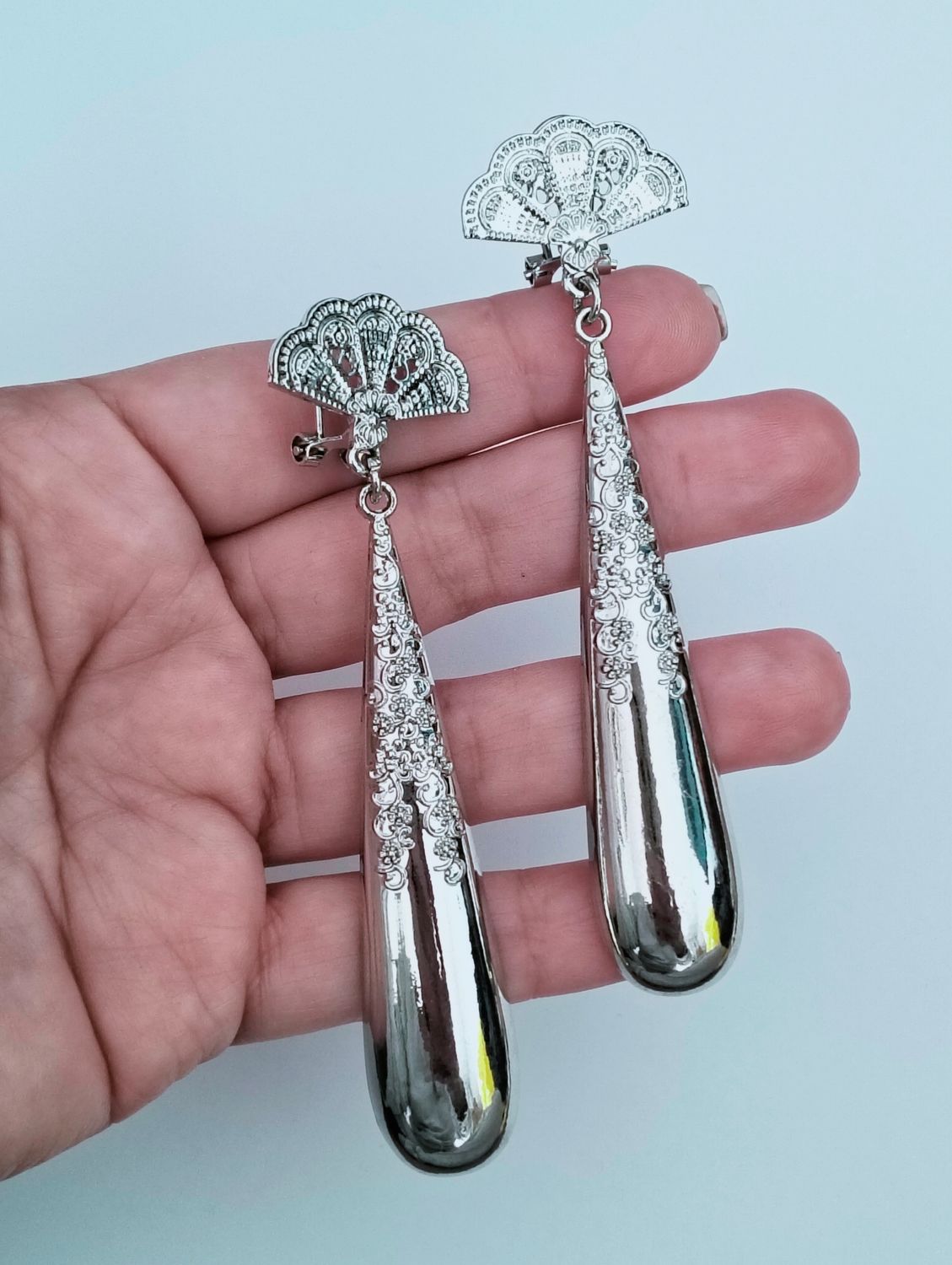 Pendientes abanicos