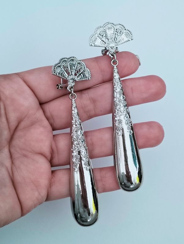 Pendientes abanicos