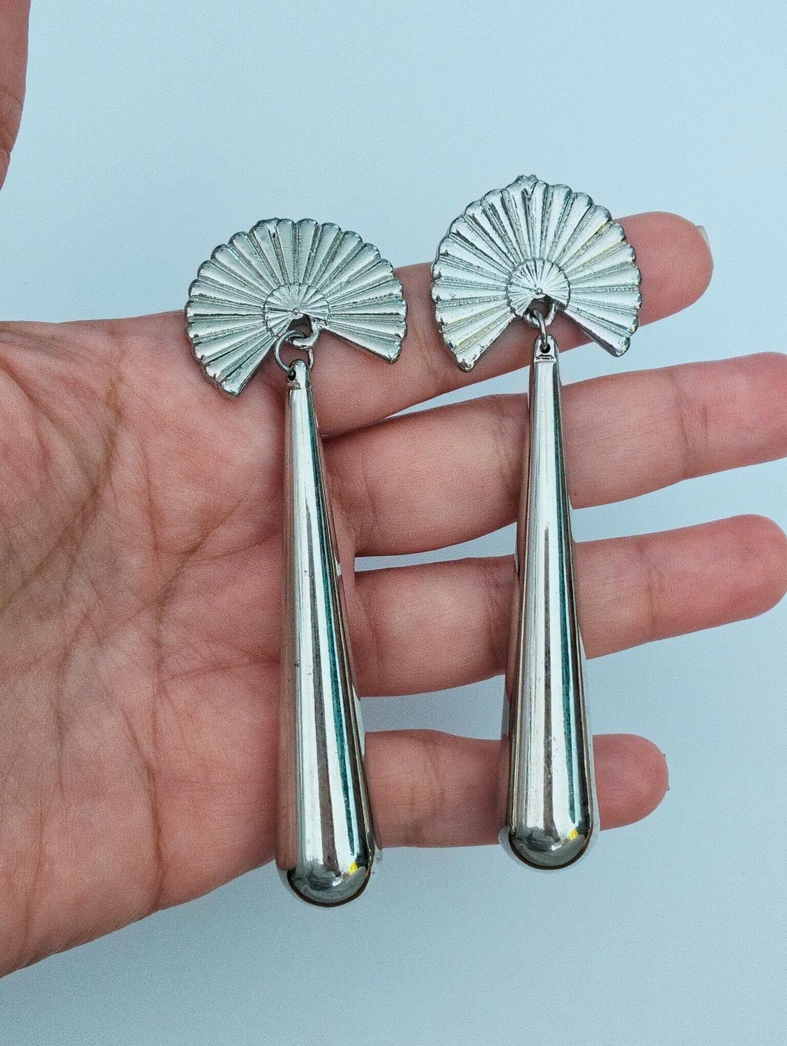 Pendientes enganche de abanicos 