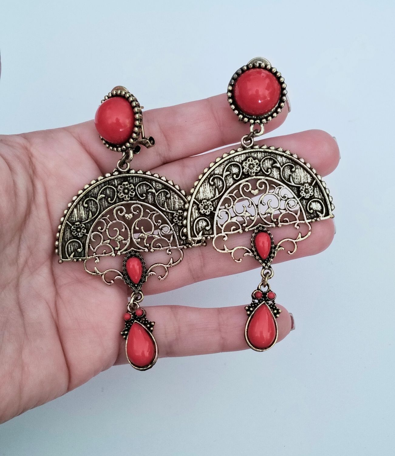 Pendientes rojos