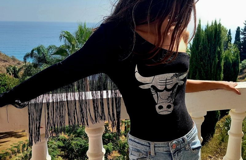 Body con flecos M