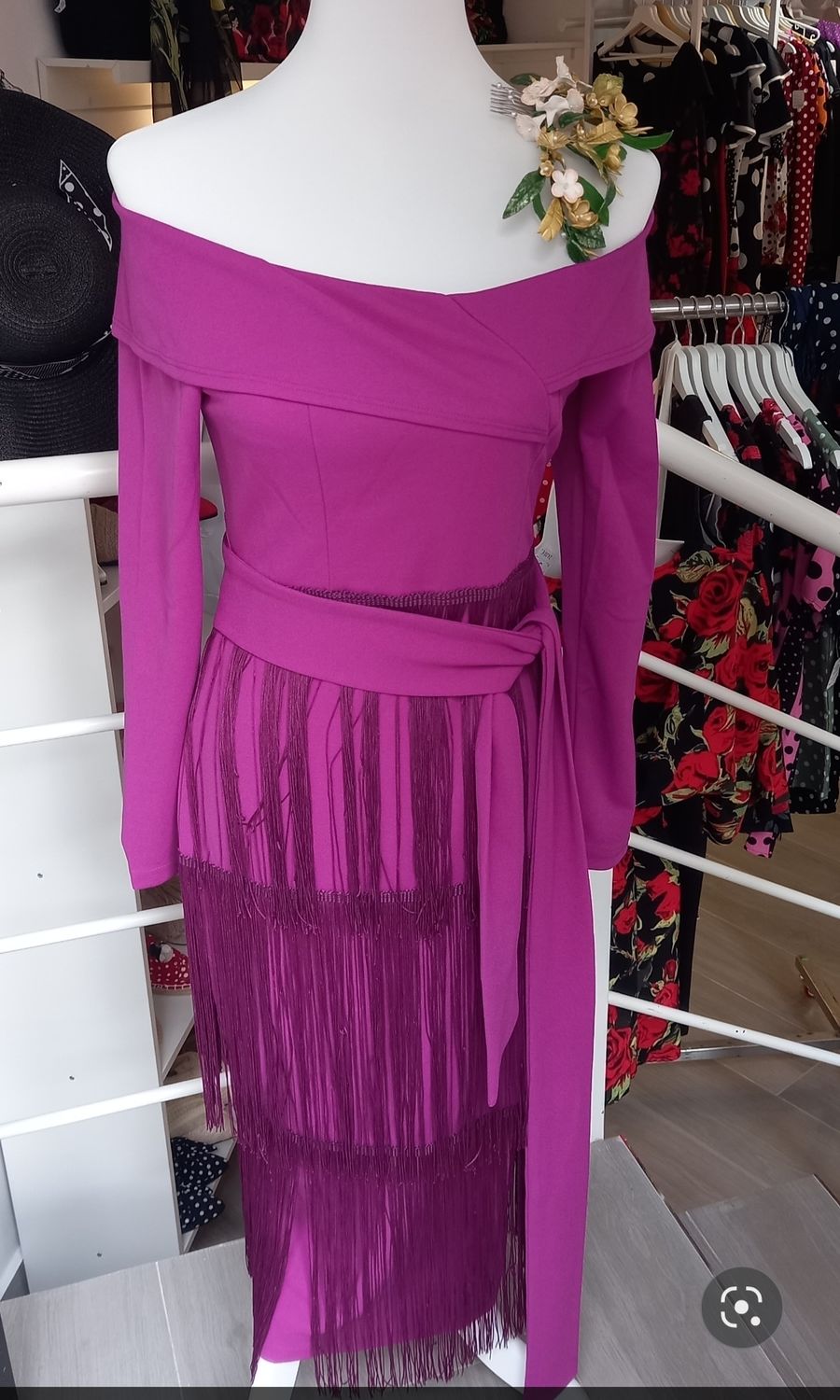 Vestido de fiesta buganvilla XL