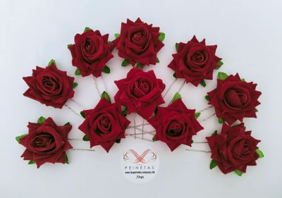 Peinecillos con rosa