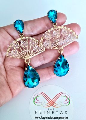 Pendientes cristal azul Pendientes cristal azul