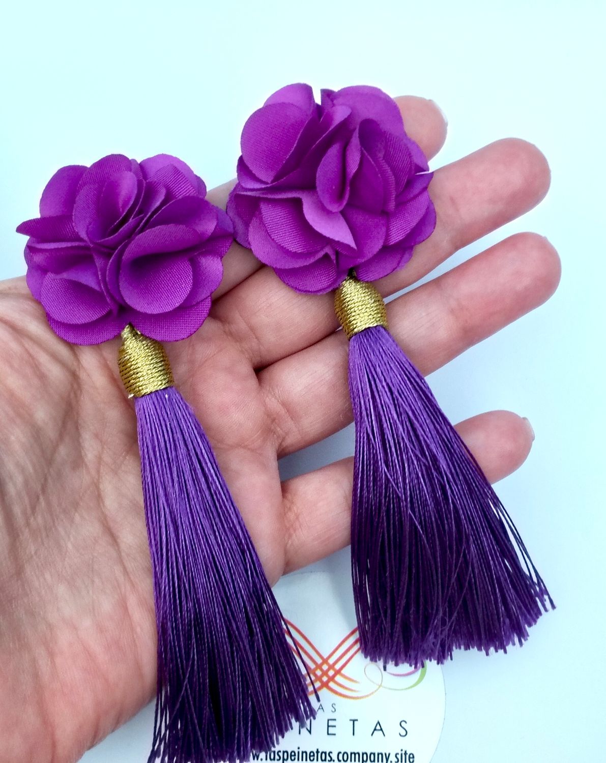 Pendientes flor buganvilla