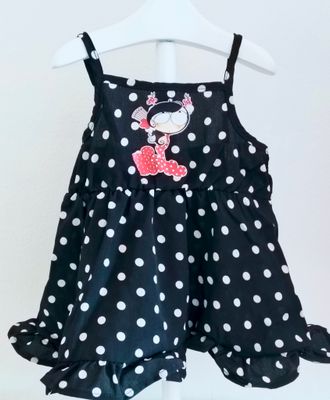 Vestido de lunares 6-9 meses