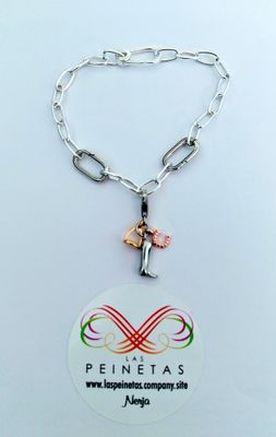 Pulsera ajustable con abalorio