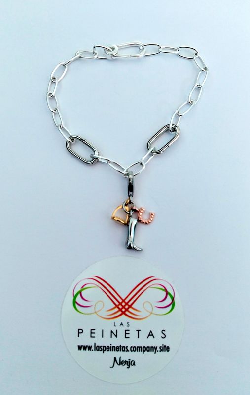 Pulsera ajustable con abalorio