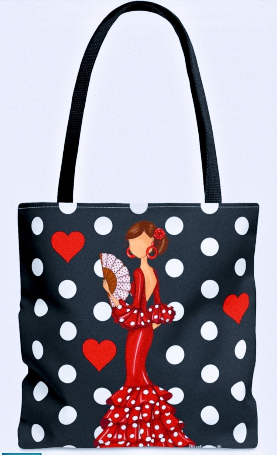 Bolsa poliéster flamenca