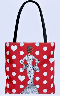 Bolsa poliéster flamenca