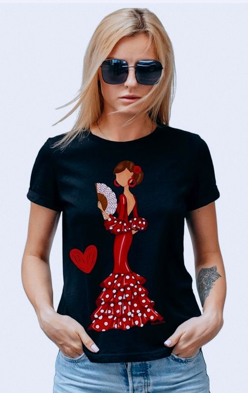 Camiseta imagen flamenco