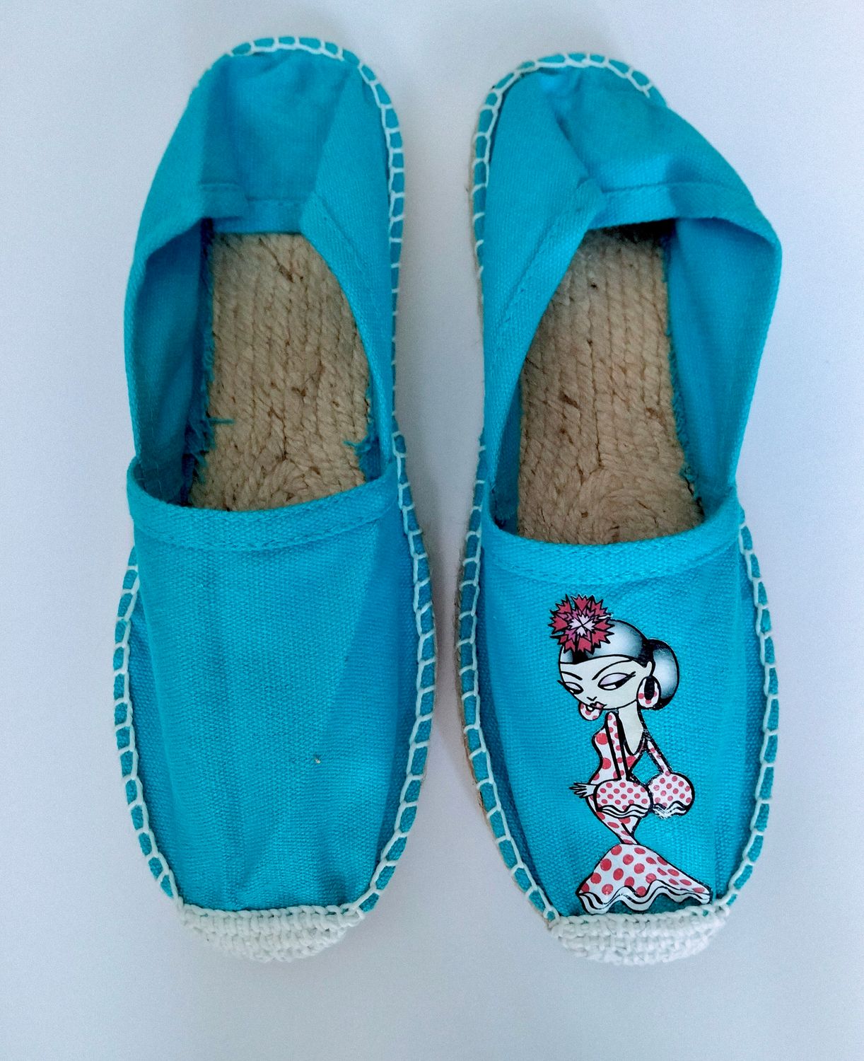 Alpargatas turquesa